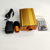 RF à distance DC12V AC100-AC220V 18W rgbw fibre optique scintillante étoile plafond kits pour led ciel étoilé et starlight fibre optique voiture kit