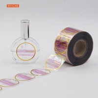Étiquette adhésive personnalisée autocollants de logo cosmétique fantaisie