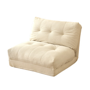 Canapé-lit Cloud Roll convertible, pliable, en mousse, tapis tatami, taille simple, couleur crème, pour chambre à coucher, balcon, petit appartement - Product Image 2