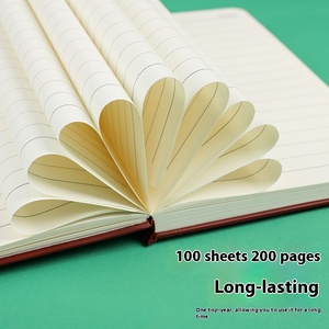 Tùy chỉnh dày <span class=keywords><strong>A5</strong></span> máy tính xách tay PU da bìa cứng văn phòng kế hoạch Tạp Chí B6 Kích thước văn phòng phẩm với chủ đề may ràng buộc bán buôn - Product Image 3