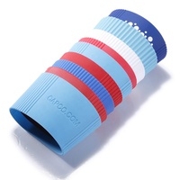Manchon de protection pour bouteille de café, en silicone, personnalisé, résistante à la chaleur, housse