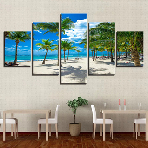 Stampa su tela a 5 pannelli Seascape Art/stampa fotografica digitale personalizzata pittura su tela a buon mercato per la decorazione domestica - Product Image 2
