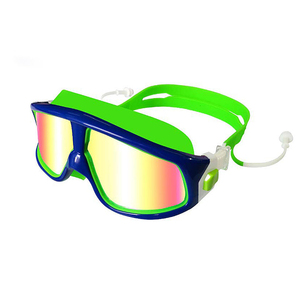 Dongguan Factory, venta al por mayor, gafas de natación para niños, Marco grande, silicona antivaho con tapón para los oídos para niños - Product Image 3