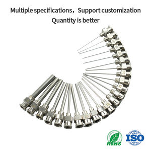 Tubo de aguja dispensador de acero inoxidable de 8-34G para válvulas o varios adaptadores, modelo de aguja de jeringa dispensadora completa - Product Image 3