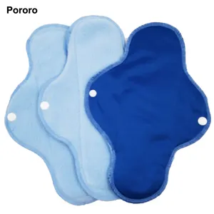 Precio barato súper absorción de las almohadillas menstruales Conjunto polar de lana dama servilleta sanitaria