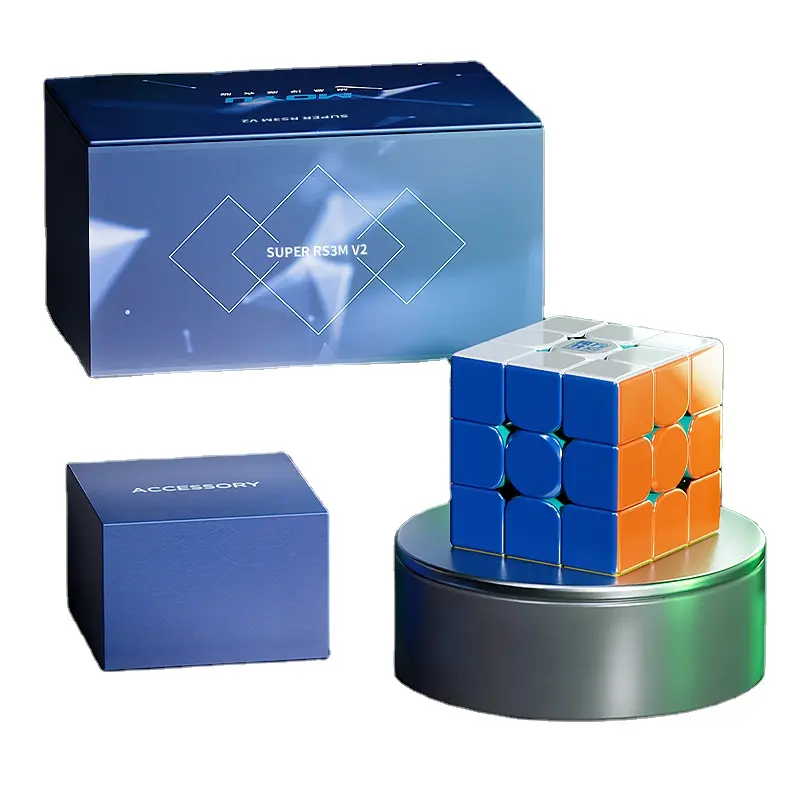 2023 MOYU Super RS3M V2 Maglev Atualização UV Magnético 3x3 Plástico Puzzle Cubo Mágico Brinquedos