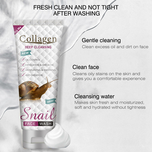 Nettoyant Visage au Collagène et à la Bave d'Escargot Nettoyage Profond des Pores Hydratant Éclaircissant Vente en Gros - Product Image 3