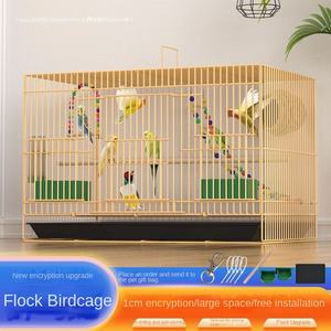 2023 amélioré Xuan Feng Starling crypté métal pliant cage à oiseaux perroquet caisse avec livraison gratuite sortie d'usine - Product Image 3