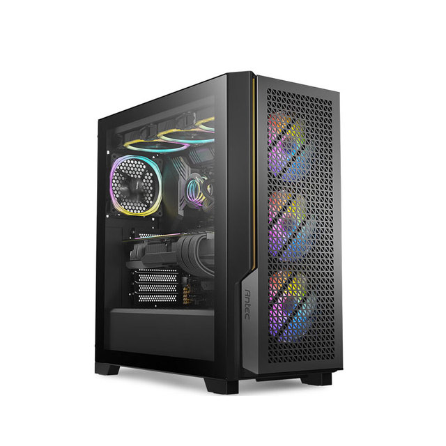 Antec P20C ARGB ATX Mid Tower Gaming PC Case Aluminum with Power Supply Glass Side Panel USB Ports Private Mold