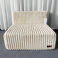 Fauteuil pouf en fourrure pelucheuse MinComfyWo