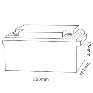 MHB MMD60-12 Trung Quốc BATTERIE UTV VRLA chu kỳ sâu chì axit khô pin 12V 60Ah 20hr cho UPS hệ thống - Product Image 2