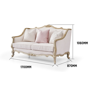 Divano in Tessuto Rivestibile a Tre Posti Stile Francese di Alta Gamma, Design Chesterfield <span class=keywords><strong>Moderno</strong></span>, <span class=keywords><strong>Arredamento</strong></span> di <span class=keywords><strong>Lusso</strong></span> per Soggiorno - Product Image 3