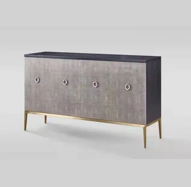 Or <span class=keywords><strong>en</strong></span> acier inoxydable jambe table console armoire
