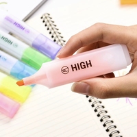 Stylo Marqueur Fluorescent à Pointe Épaisse Grande Capacité Couleurs Bonbon Séchage Rapide Vente en Gros