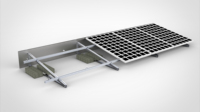 Support de fixation triangulaire pliable pour toit, en aluminium anodisé de haute qualité, pour panneaux solaires photovoltaïques, durée de vie de 25 ans