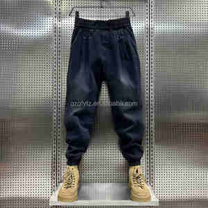 Jeans design pour hommes de haute qualité vintage effet guidon jeans adaptés aux jeans pour hommes de taille plus Vente en gros - Product Image 4