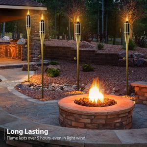 Lampes <span class=keywords><strong>à</strong></span> <span class=keywords><strong>huile</strong></span> en bambou, 4 pieds de haut, <span class=keywords><strong>pour</strong></span> l'extérieur, écologiques, durables, parfaites <span class=keywords><strong>pour</strong></span> les fêtes, le camping, la décoration, l'utilisation en soirée en plein air - Product Image 5