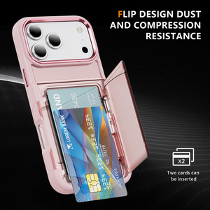 Nouvelle coque de téléphone antichoc avec porte-cartes et support, couleur unie mate, pour <span class=keywords><strong>iPhone</strong></span> 17 <span class=keywords><strong>Pro</strong></span> <span class=keywords><strong>Max</strong></span> <span class=keywords><strong>14</strong></span> 12 13 15 <span class=keywords><strong>Pro</strong></span> <span class=keywords><strong>Max</strong></span> 17Air 16E - Product Image 4