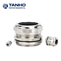 Manchon d'étanchéité TANHO NPT 1 1/2 en laiton nickelé, résistant à l'eau et à la poussière IP68, pour câbles métalliques haute tension