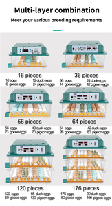 64 trứng cung cấp năng lượng duy nhất đơn lớp sử dụng Máy ấp Gà nhỏ Máy ấp trứng gà tự động ấp trứng và ấp trứng - Product Image 6