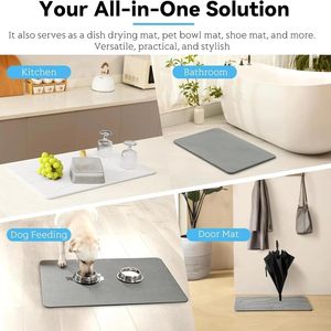 Custom Microfiber Non-Slip Toilet Bath Rug <b>Set</b> Water Absorbent Diatomite <b>Bathroom</b> <b>Mat</b> Machine Made - Product Image 3