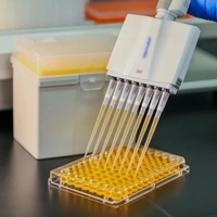 Cotaus fournit des embouts de micro pipette stérilisés 10ul filtrés en plastique pp jetables de laboratoire avec boîte de support de filtre 100ul 200ul 1000ul