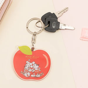 Transparent Custom Cute Shape <b>Keyring</b> <b>Charms</b> Gift Acrylic Double-Sided Shaped Keychain cartoon leather keychain - Product Image 3