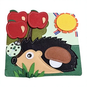 <span class=keywords><strong>Livre</strong></span> en feutre éducatif Montessori G, outil d'apprentissage doux et polyvalent - Product Image 3