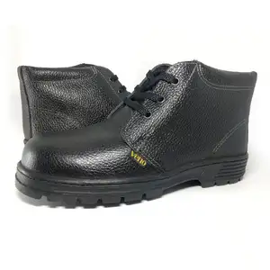 2019黑色皮革系带安全靴防静电工业工作安全鞋制造商SP123