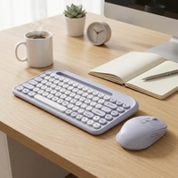 Clavier et souris sans fil double mode Keywin GK01, ensemble clavier et souris sans fil personnalisé pour le bureau, utilisation pour ordinateur portable et bureau