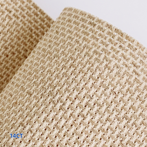 Tela de malla tejida de algodón y <span class=keywords><strong>lino</strong></span> 14CT <span class=keywords><strong>para</strong></span> bordado de punto de cruz, uso industrial, venta al por mayor, hecho a mano - Product Image 6