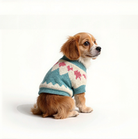 Vente en gros de pulls personnalisés de luxe pour chiens classique mignon coupe-vent chaud Jean OEM/ODM vêtements imprimés pour animaux de compagnie de festival meilleure vente pour animaux de compagnie