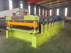 Kim loại đục lỗ cửa dây chuyền sản xuất nhôm mạ kẽm cho đến khi màu tráng tấm lợp cuộn hình thành máy gấp nếp - Product Image 4