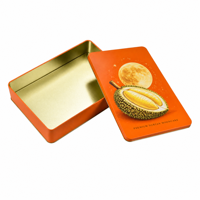 Grande boîte rectangulaire en fer blanc vide pour gâteaux de lune, biscuits, toffees, bonbons, emballage alimentaire et cadeaux, Marque Guangdong LB