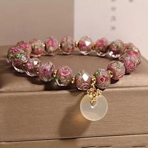 Bracciali in vetro lucciola perline braccialetto bagliore nel buio per le donne vetro <span class=keywords><strong>Murano</strong></span> luminoso perline <span class=keywords><strong>gioielli</strong></span> - Product Image 3
