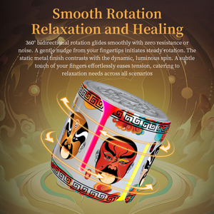 <span class=keywords><strong>Mini</strong></span> Altoparlante Wireless Regalo, Design Maschera <span class=keywords><strong>Opera</strong></span> di Pechino, in Metallo, Altoparlante Compatto Portatile Antistress Girevole - Product Image 2