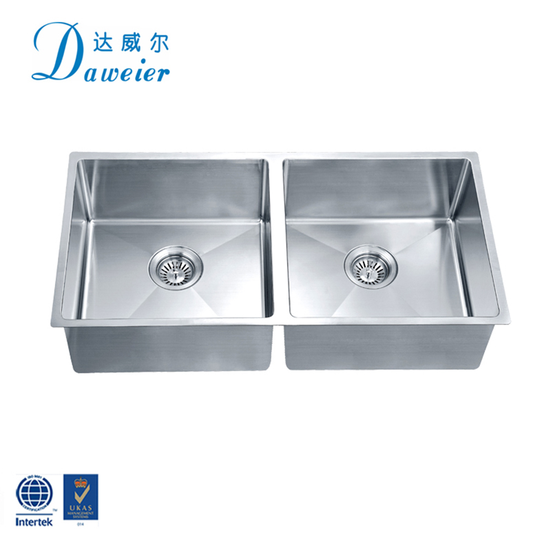 Widely Used Undermount 304 Stainless Steel Double Modern Sink For Kitchen