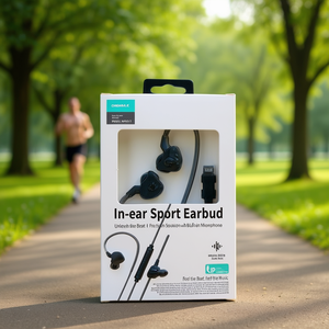 Auriculares deportivos intrauditivos con micrófono y sonido de alta resolución para correr y hacer ejercicio - Product Image 3