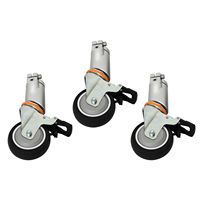 Roulettes pivotantes NSH-Block and Tackle, pieds de trépied de studio détachables, accessoires pour caméra Dolly, équipement photographique