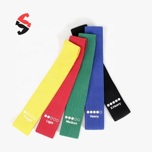 5pcs Polyester tập thể dục ban nhạc cho làm việc ra Yoga Pilates kéo dài Nhà Phòng tập thể dục tập thể dục đàn hồi cao vải kháng ban nhạc thiết lập - Product Image 3