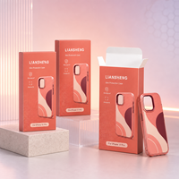 Boîte pliante de luxe en carton recyclable écologique avec fermeture à languette inversée, logo UV sélectif personnalisé, pour étui de téléphone