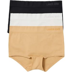 FOXA Lot de 3 culottes boyshort taille moyenne pour femme, sans couture, douces et confortables, en coton et élasthanne - Product Image 3