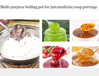 Marmite de cuisson planétaire inclinable en cuivre rouge T2 avec agitation automatique pour la transformation de bonbons, de sucre et de confiseries