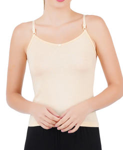 เสื้อครอปสายเดี่ยวผ้าโมดอลไร้ตะเข็บคุณภาพพรีเมียมสำหรับผู้หญิง สายสปาเก็ตตี้ทนทาน เนื้อผ้านุ่ม สวมใส่สบายๆ แบบลำลอง - Product Image 1