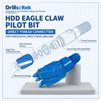 Foret pilote Drillsoltek HDD à connexion directe, type griffe d'aigle, pour forage directionnel horizontal