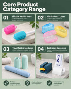 Étui de protection en silicone souple pour brosse à dents, portable pour voyage et extérieur, logo personnalisé acceptable - Product Image 3