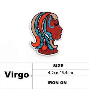 New Computer Embroidery Iron on Twelve Constellations Theme Patch for Kids Clothes Hat Notebook Decoration - Product Image 4