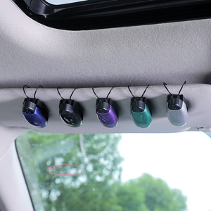 <b>Car</b> Sunglasses <b>Clip</b> Sun Visor Mount Eyeglasses Holder Multi Functional Storage Organizer For Rearview Mirror - Product Image 2