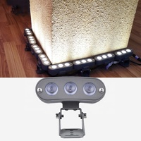 Rondelle murale lumière RGB DMX512 couleur modulaire 3D LED étanche Flexible pour l'éclairage linéaire de jardin paysage extérieur