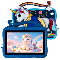 Tablet Anak Blue Pony 7-Inci MTK Quad Core Kapasitif 3GB RAM 32GB Penyimpanan Aplikasi Edukasi Terpasang Android WiFi Baru